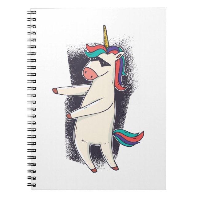 Unicorn Floss Dance Notizblock (Vorderseite)