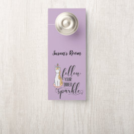 Unicorn Folgen Sie dem Party Ihres inneren Sparkel Türanhänger