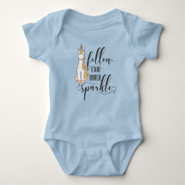 Unicorn Folgen Sie Ihrem inneren Sparkle-Gastgesch Baby Strampler