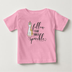 Unicorn Folgen Sie Ihrem inneren Sparkle-Gastgesch Baby T-shirt