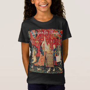 UNICORN FOR MAGIC LADY PLAYER ORGAN Red Green T-Shirt