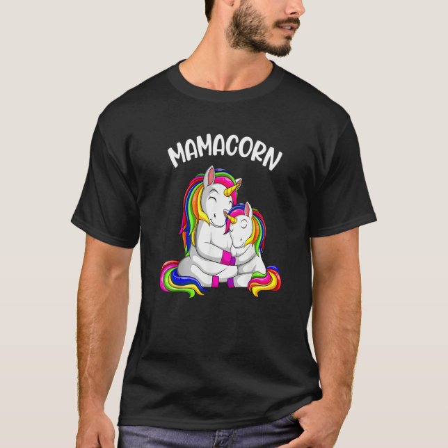 unicorn for unicorn enthusiasts mamacorn T-Shirt (Vorderseite)