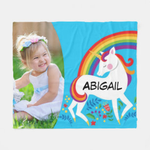 Unicorn Foto Fleece Blanket