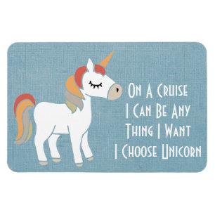 Unicorn Funny Cruise Ship Kabine Stateroom Tür Magnet