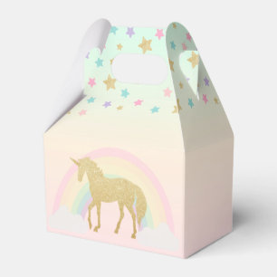 Unicorn Gable Favor Box Geschenkschachtel