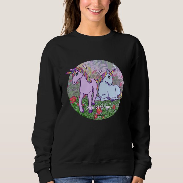 Unicorn Garden Sweatshirt (Vorderseite)