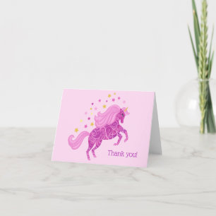 Unicorn Geburtstag Danke Karte
