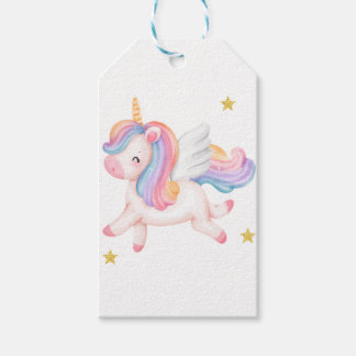 Unicorn Geburtstagsgeschenk-Tag Geschenkanhänger