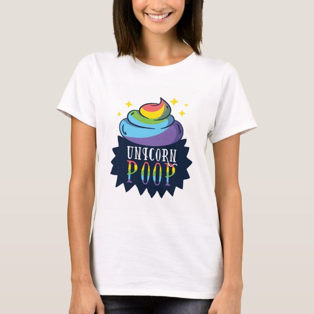 Unicorn-Gekackt T-Shirts (Vorderseite)