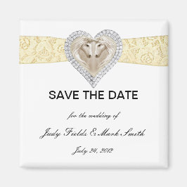 Unicorn-Gelbe Spitze Speichern Sie das Datumsfenst Magnet