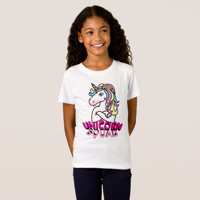 Unicorn Girl Squad Shirt (Vorne ganz)