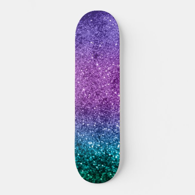 Unicorn Girls Glitzer #10 #shiny Skateboard (Vorderseite)