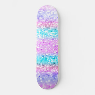 Unicorn Girls Glitzer #15 #shiny Skateboard