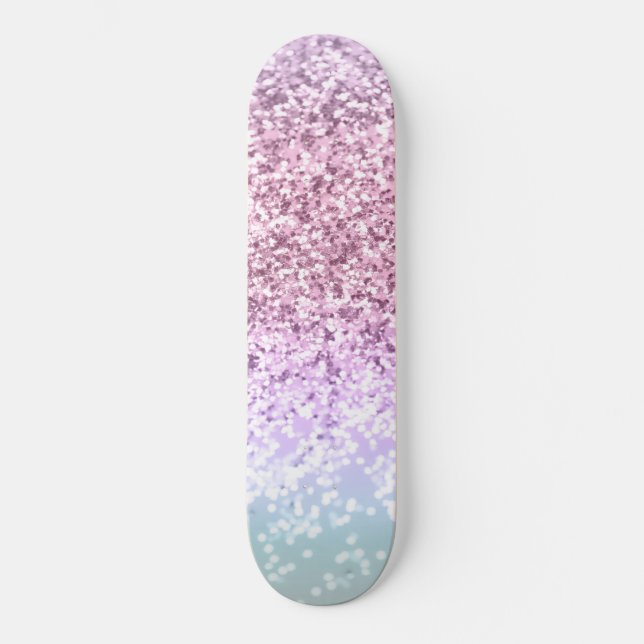 Unicorn Girls Glitzer #1d (Imitate Glitzer) #paste Skateboard (Vorderseite)