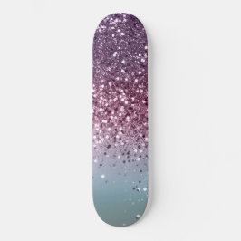 Unicorn Girls Glitzer #6 #shiny #pastel Skateboard