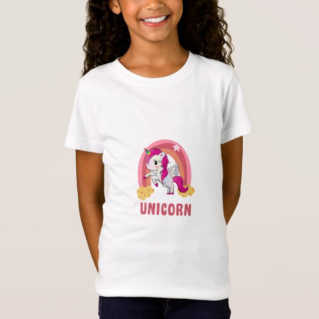 Unicorn Girl's T - Shirt (Vorderseite)