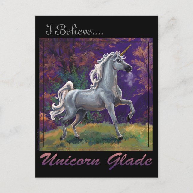 Unicorn Glade Postkarte (Vorderseite)