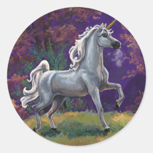 Unicorn Glade Runder Aufkleber