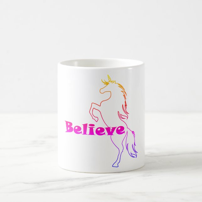 Unicorn Glaube Design - White 11 oz Classic Tasse (Mittel)