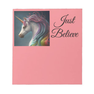 Unicorn glaubt nur Notepad Notizblock