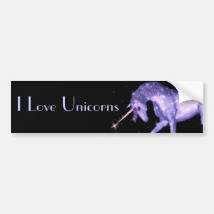 Unicorn-Glitzern Autoaufkleber