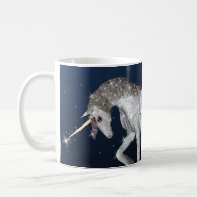 Unicorn-Glitzern Kaffeetasse (Links)