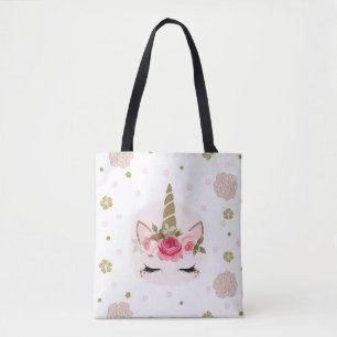 Unicorn Gold Pink Blütenblüten Niedlich Trendy Par