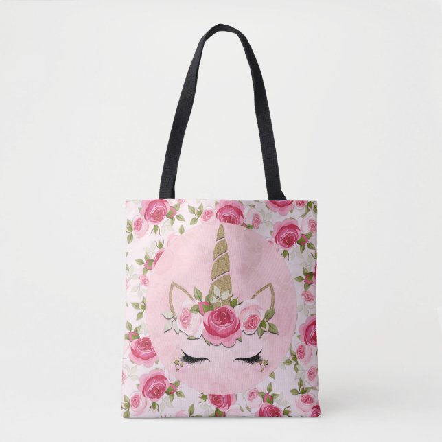 Unicorn Gold Pink Rose Niedlich Trendy (Vorderseite)