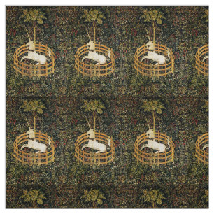 UNICORN GOTHIC FANTASY BLUME, FLORALMOTIFS grün Stoff