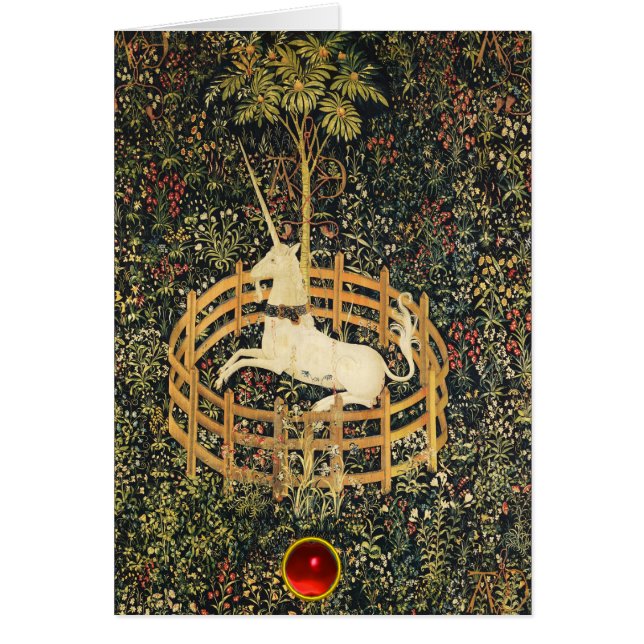 UNICORN GOTHIC FANTASY GREEN FLORAL Christmas (Vorne)