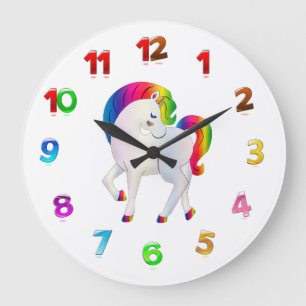 Unicorn Große Wanduhr