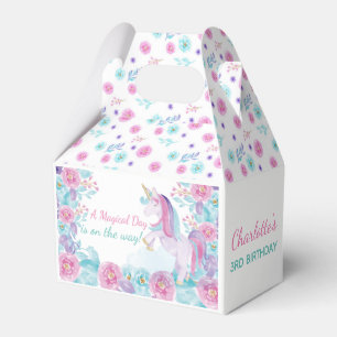 Unicorn Gunst Box, Magical Birthday Party Geschenkschachtel