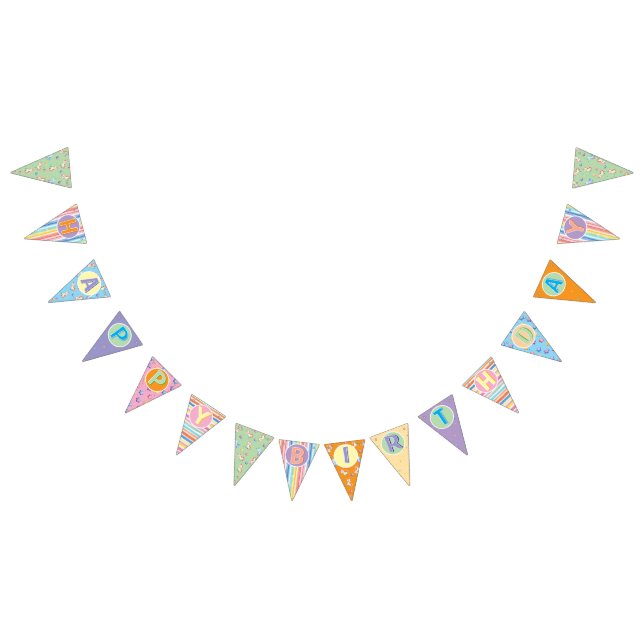 Unicorn Happy Birthday Banner (Alle)