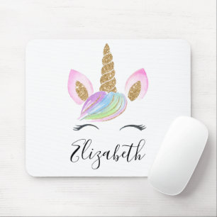 Unicorn Head Niedlichen Personalisierten Individue Mousepad
