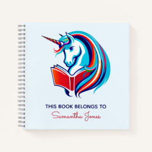 Unicorn Head Notebook Notizbuch