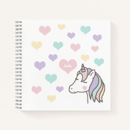 Unicorn Hearts Notizbuch
