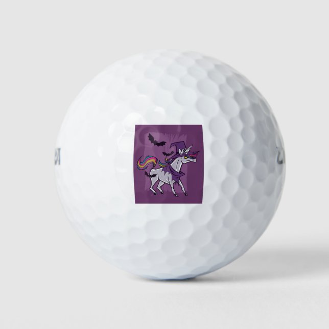 Unicorn Hexe Golfball (Vorderseite)