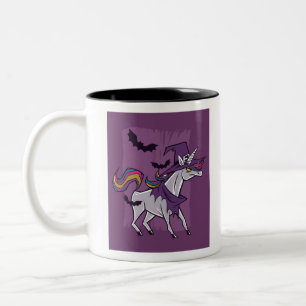 Unicorn Hexe Zweifarbige Tasse