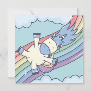 Unicorn Holiday Card Feiertagskarte
