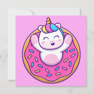 Unicorn Holiday Card Feiertagskarte