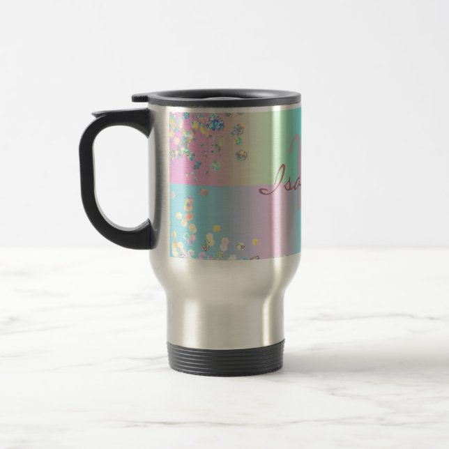 Unicorn Holographic Glitzer Reisebecher (Links)