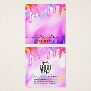 Unicorn Holographic Glitzer Tropfen Logoverdienst