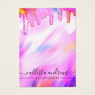Unicorn Holographic Glitzer Tropfens - Nekklace Di