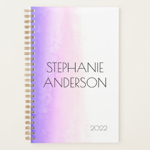 Unicorn Holography Abstrakter Watercolor-Planer Planer