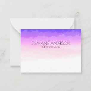 Unicorn Holography Watercolor Mitteilungskarte