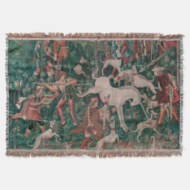 Unicorn Hunt Mittelalterliche Kunst, Einhorn verte Decke (Vorderseite)