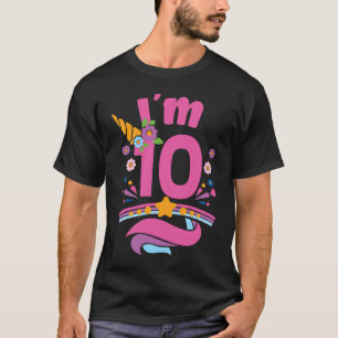 Unicorn Ich bin 10 Jahre alt Mädchen Geburtstagspa T-Shirt