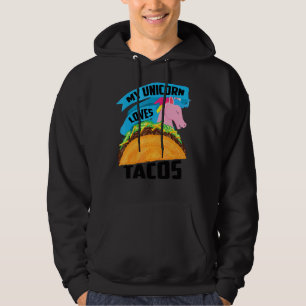 Unicorn im Taco Cooles Museum Schloss Montebello Hoodie