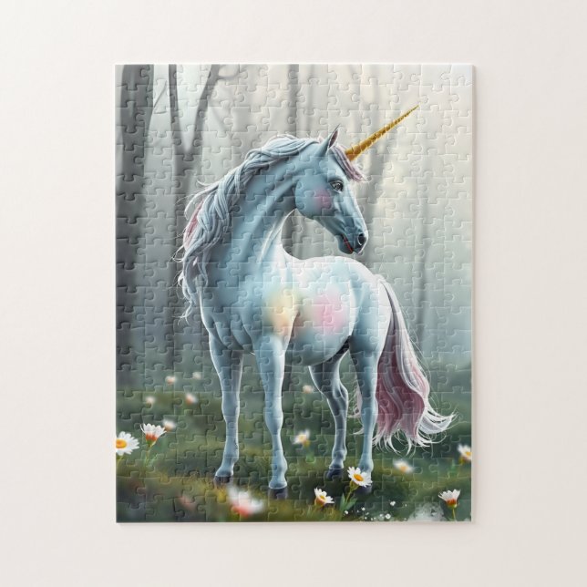 Unicorn In Forest Puzzle (Vertikal)