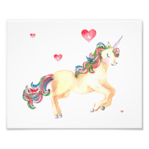 Unicorn in Liebe Fotodruck